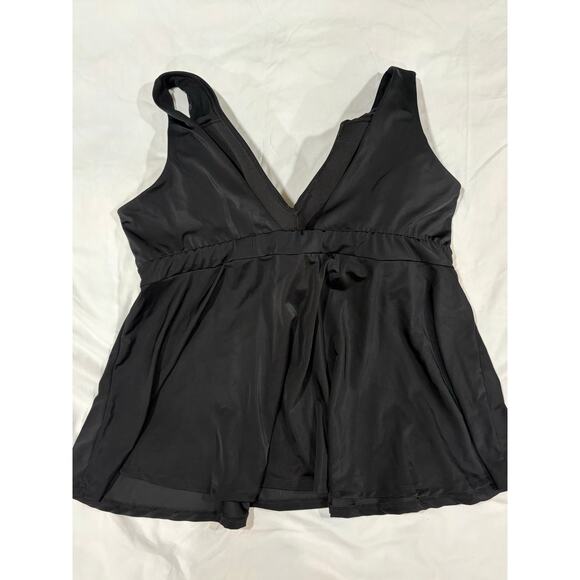 Lane Bryant Black Swimsuit Top Size 22 - Picture 2 of 6